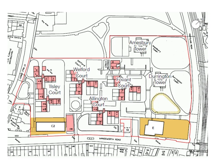 Phase 1 masterplan of Westbury Estate