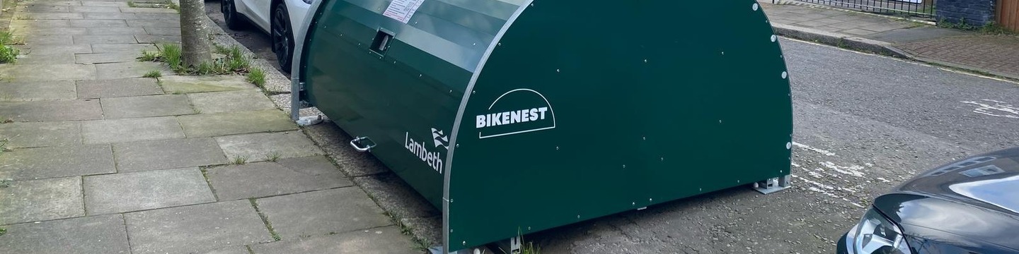 photo of cycle hangar
