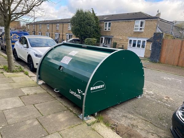 photo of cycle hangar