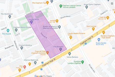 Project area of Prescott Place