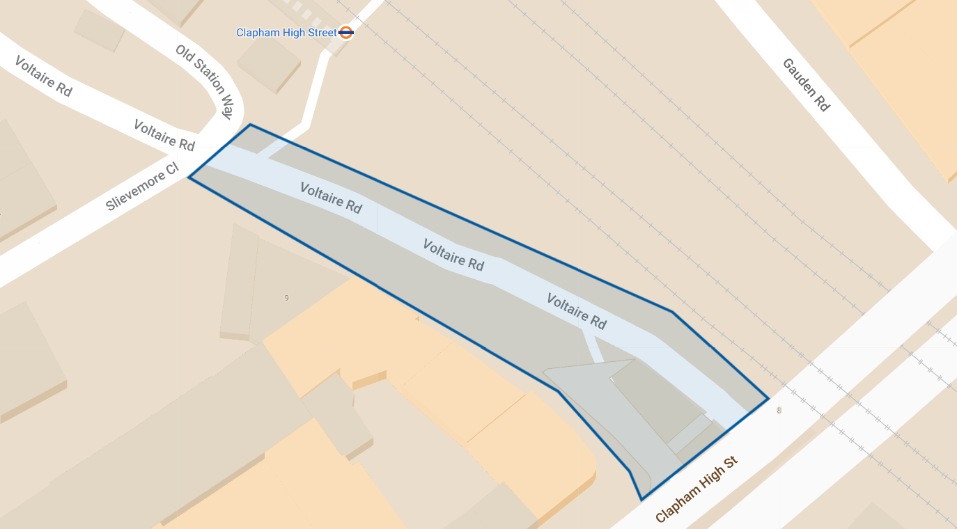 Voltaire Road Reimagined project area