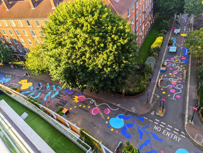 Below is an aerial view of the trial showing parts of Kennington Oval and Bowling Green Street