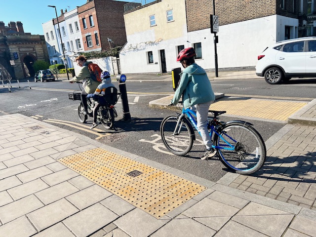 Families on the school run using Phase 1 